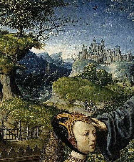 Oostsanen, Jacob Cornelisz van Christ Appearing to Mary Magdalen as a Gardener Spain oil painting art